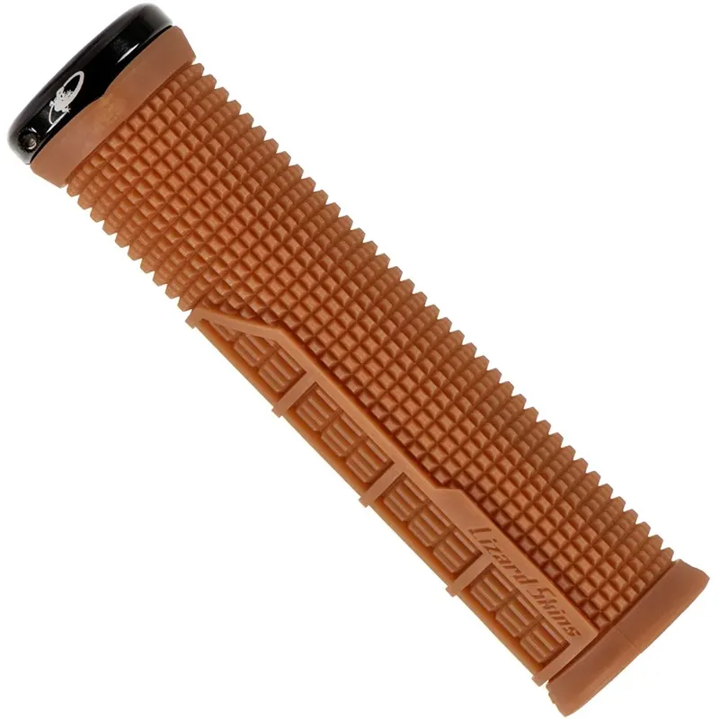 Lizard Skins Machine Single Clamp Lock-On MTB Grips - 135mm - Brown